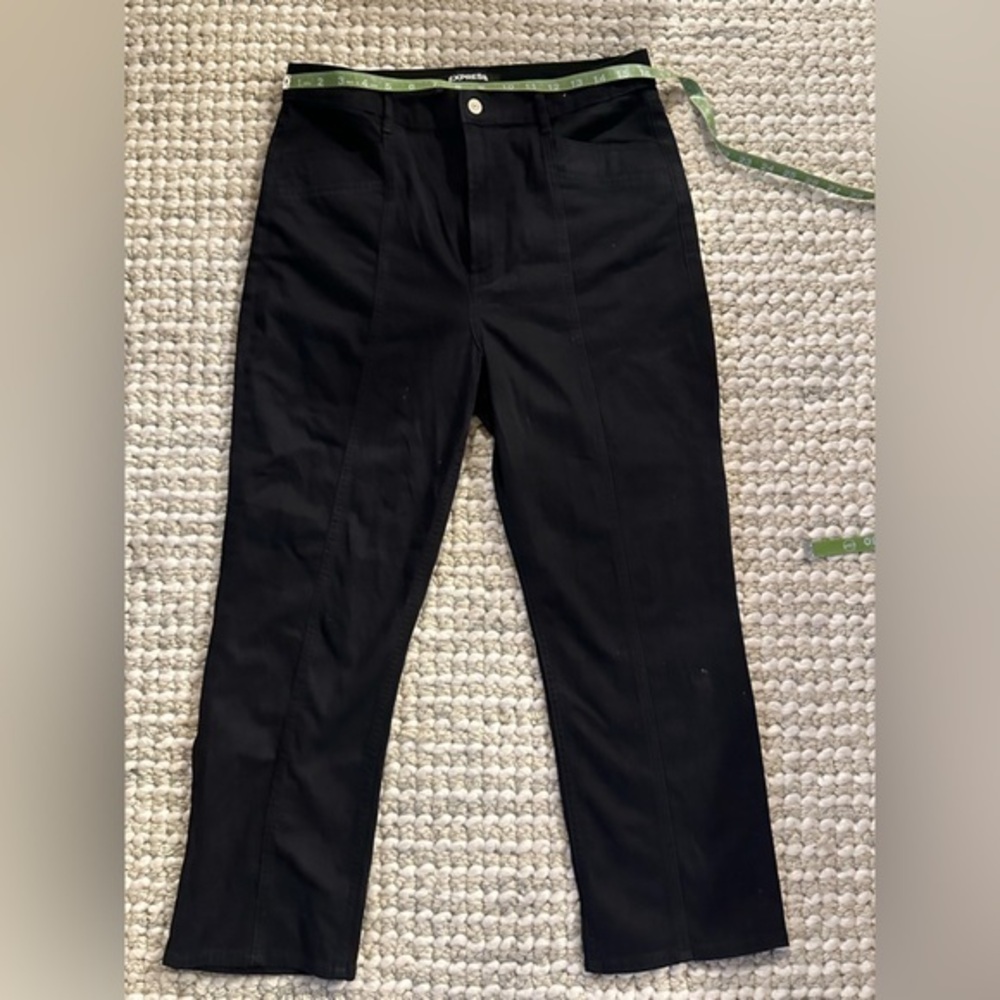 Express black ankle rose‎ jeans